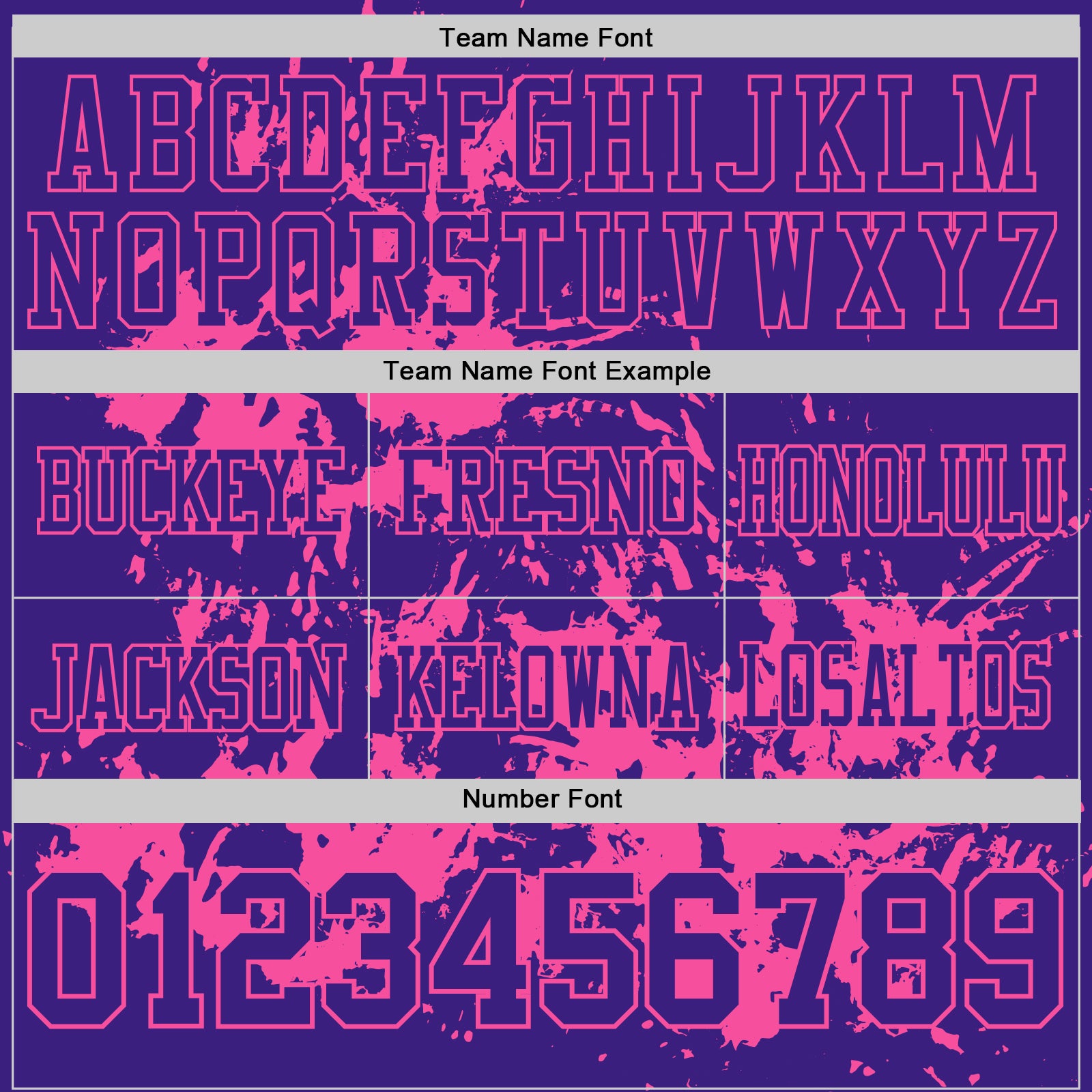Custom Purple Pink 3D Pattern Splash Authentic Football Jersey