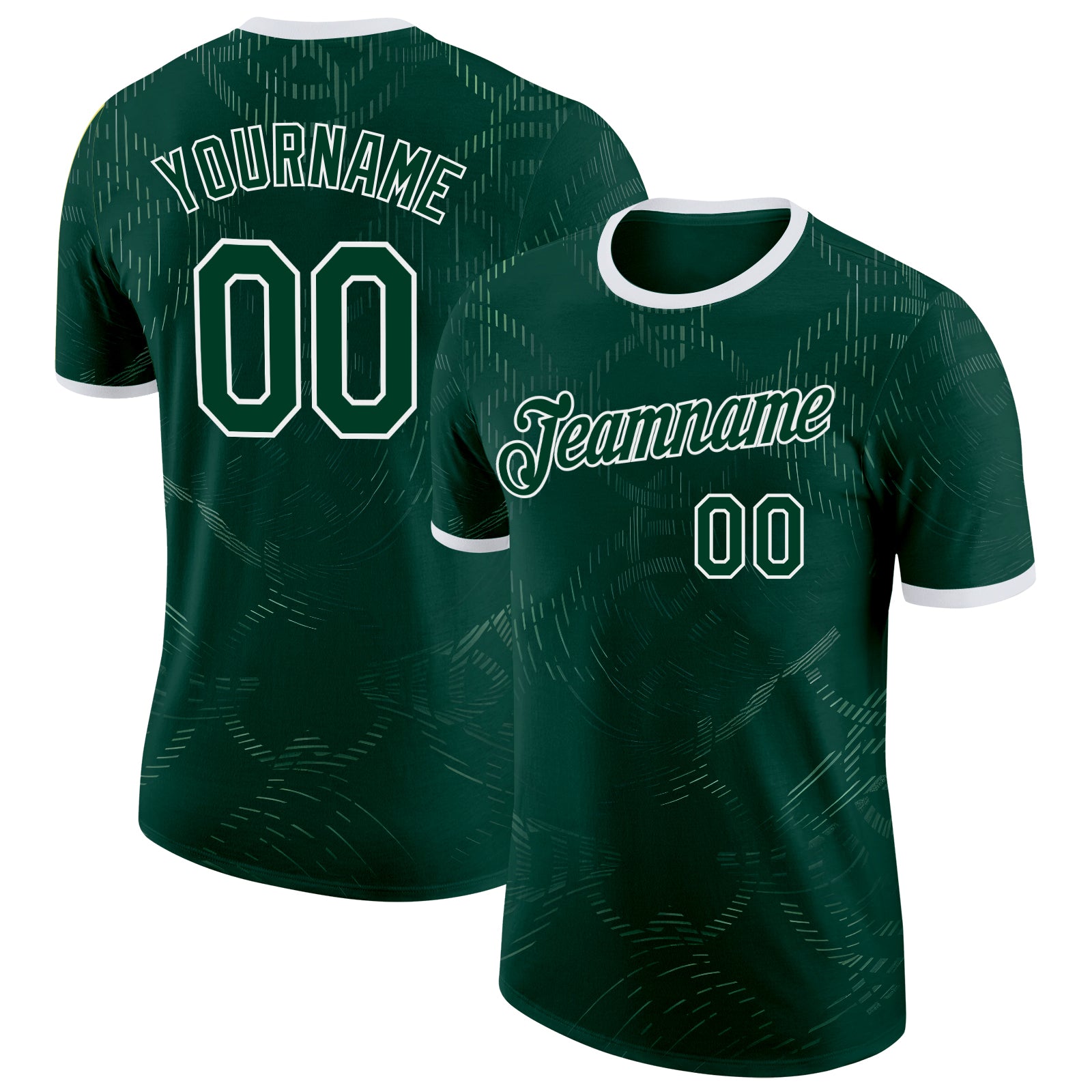 Custom Green White Ireland Celtic Knot Performance T-Shirt